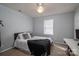 Cozy bedroom with carpeted floor and ceiling fan at 1316 Neal Hawkins Rd, Gastonia, NC 28056