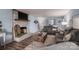 Cozy living room featuring a fireplace and comfortable seating at 1316 Neal Hawkins Rd, Gastonia, NC 28056