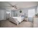 Main bedroom with plush carpet and plenty of closet space at 1316 Neal Hawkins Rd, Gastonia, NC 28056