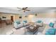 Finished basement recreation area with comfortable seating at 220 Augusta Dr, Statesville, NC 28625