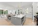 Bright, open kitchen with a large island, modern appliances, and seamless flow to the living area at 2221 Edison St, Charlotte, NC 28206