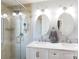 Double vanity, large walk-in shower, and updated fixtures at 3474 Lake Wylie Dr, Rock Hill, SC 29732