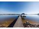 Long wooden dock extending into the lake, offering stunning views at 3474 Lake Wylie Dr, Rock Hill, SC 29732