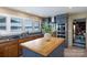Lakefront kitchen, granite counters, island, double ovens at 3474 Lake Wylie Dr, Rock Hill, SC 29732