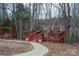 Spacious deck with seating and wooded backdrop at 4816 Zion Church Rd, Concord, NC 28025