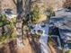 Aerial view of outdoor patio, showing patio furniture and grill for entertaining at 4833 Addison Dr, Charlotte, NC 28211