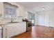 Kitchen features sliding door access to backyard at 5584 Valley Field Rd, Hickory, NC 28602