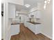 Modern kitchen with white cabinetry, sleek countertops, and stainless steel appliances at 5929 Quail Hollow Rd # B, Charlotte, NC 28210