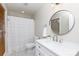 Clean bathroom with white vanity and shower at 665 Edwards Rd, Fort Lawn, SC 29714
