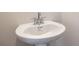 Simple pedestal sink in a small bathroom at 9834 Old Garden Cir, Gastonia, NC 28056