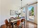 Dining area with hardwood floors and access to backyard at 1018 Archibald Ave, Fort Mill, SC 29708