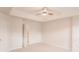 Bright, open bedroom with carpet and ceiling fan at 10946 Garden Oaks Ln, Charlotte, NC 28273