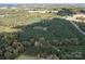 Wide angle aerial perspective of land with mature trees, a dense pine forest and a private pond at 11001 Mount Holly Hntrsvlle Rd, Huntersville, NC 28078