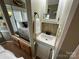 Small bathroom with vanity and vessel sink at 130 Badin Lake Cir, New London, NC 28127