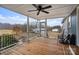 Screened porch overlooks the backyard and surrounding landscape at 15918 Big Bear Rd, Albemarle, NC 28001