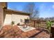 Cozy outdoor deck with seating and a view at 236 Ervin Rd, Mooresville, NC 28117