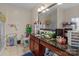 Busy bathroom featuring a vanity with double sinks and a shower with glass door at 2415 Impatien Dr, Charlotte, NC 28215