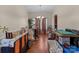 Dining room with hardwood floors and natural lighting at 2415 Impatien Dr, Charlotte, NC 28215