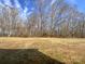 Large backyard with mature trees and partially visible trampoline at 271 Wendover Dr, Salisbury, NC 28147