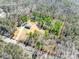 An aerial view shows the property lines, highlighting the home's expansive wooded surroundings at 3331 Center Rd, Chester, SC 29706