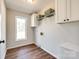 Laundry room with window, cabinets and wire shelving at 3331 Center Rd, Chester, SC 29706