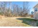 Large backyard with wooded area at 3714 Small Ave, Charlotte, NC 28269