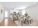 Eat-in kitchen with island and modern stainless steel appliances at 3714 Small Ave, Charlotte, NC 28269