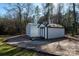 View of the storage buildings on property; one building is an oversized garage at 4428 Turkey Ln, Rock Hill, SC 29730