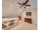 Bonus room with a home office setup and a ceiling fan at 6020 Havencrest Nw Ct, Concord, NC 28027