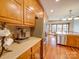 Kitchen boasts granite countertops, stainless steel appliances, and ample wood cabinetry at 6020 Havencrest Nw Ct, Concord, NC 28027