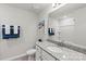 Clean bathroom with granite countertop and shower/tub combo at 8348 Acadia Pkwy, Sherrills Ford, NC 28673