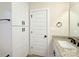 Bathroom with vanity, granite countertop, and black fixtures, offering style and function at 1006 Scout Cabin Rd, Kershaw, SC 29067