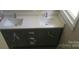 Bathroom with double sink vanity and modern cabinetry at 105 N Inman Ave, Bessemer City, NC 28016
