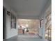 Welcoming covered porch with white railing and ample space for relaxing at 105 N Inman Ave, Bessemer City, NC 28016