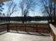 Lake view from the wooden deck at 1120 Cedar St, Mount Holly, NC 28120