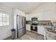 Bright kitchen features stainless steel appliances, granite countertops, and white cabinetry at 1218 Calhoun St, Rock Hill, SC 29732