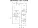 Crossbill B 1st Floor plan featuring open-concept kitchen and living at 13708 Tranquil Day Dr, Matthews, NC 28105