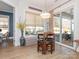 Charming breakfast nook with a round table and four chairs, near sliding doors at 14543 Crosswater Ln, Charlotte, NC 28278