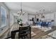 Elegant dining area adjacent to the kitchen, perfect for entertaining at 343 Embers Ln, Clover, SC 29710