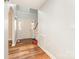 Bright foyer with hardwood floors, arched entryway, and staircase to the upper level at 622 Oakdale Dr, Statesville, NC 28677