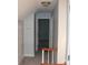 View of the hallway with carpet flooring and stairway at 622 Oakdale Dr, Statesville, NC 28677