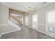 Elegant dining room with hardwood floors and chandelier at 637 Tysons Forest Dr, Rock Hill, SC 29732