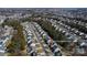 A high aerial view of the neighborhood and home, surrounded by mature trees and green spaces at 1027 Fountainbrook Dr, Indian Trail, NC 28079