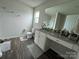 Main bathroom with granite countertop and walk-in shower at 1112 Culver Spring Way, Charlotte, NC 28215