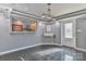 Basement featuring black tiles, a door, and a decorated recess at 1401 Southwest Blvd, Newton, NC 28658