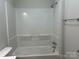 Bathroom with shower/tub combo and gray vanity at 1440 Rhodes Rhyne Rd, Lincolnton, NC 28092