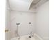 Laundry room features washer and dryer hookups and wire shelving for storage at 172 Foxtail Dr, Mooresville, NC 28117