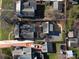 Aerial view showcasing the house and surrounding neighborhood at 258 Fenton Pl, Charlotte, NC 28207