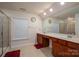 Double vanity bathroom with large mirror and separate shower at 2748 Smethwick Ln, Gastonia, NC 28056