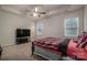 Relaxing main bedroom with neutral carpeting and large windows at 2748 Smethwick Ln, Gastonia, NC 28056